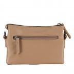 Umhängetasche Larissa F41-1313 mit zwei Schulterriemen Taupe, Farbe: taupe/khaki, Marke: Flanigan, EAN: 4066727002488, Abmessungen in cm: 18.5x13x7, Bild 3 von 6
