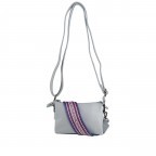Umhängetasche Larissa F41-1313 mit zwei Schulterriemen Soft Blue, Farbe: blau/petrol, Marke: Flanigan, EAN: 4066727002495, Abmessungen in cm: 18.5x13x7, Bild 7 von 7