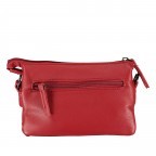 Umhängetasche Larissa F41-1313 mit zwei Schulterriemen Red, Farbe: rot/weinrot, Marke: Flanigan, EAN: 4066727002518, Abmessungen in cm: 18.5x13x7, Bild 3 von 6
