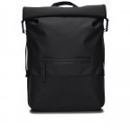 Rucksack Trail Rolltop Backpack mit Laptopfach 15 Zoll Black, Farbe: schwarz, Marke: Rains, EAN: 5711747558703, Abmessungen in cm: 36x47x13, Bild 1 von 5