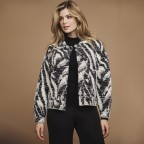 Jacke Bubbly Größe M Black White Zebra, Farbe: grau, Marke: Rino & Pelle, EAN: 8720529228915, Bild 1 von 3