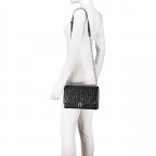 Umhängetasche Diadora 132-318 Black Silver, Farbe: schwarz, Marke: AIGNER, EAN: 4055539511974, Abmessungen in cm: 25.5x17x5, Bild 3 von 5