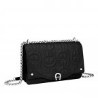 Umhängetasche Diadora 132-318 Black Silver, Farbe: schwarz, Marke: AIGNER, EAN: 4055539511974, Abmessungen in cm: 25.5x17x5, Bild 2 von 5
