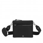 Umhängetasche Isa S mit Reißverschluss-Etui Black Silver, Farbe: schwarz, Marke: AIGNER, EAN: 4055539479885, Abmessungen in cm: 22x19x3.5, Bild 1 von 6