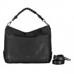 Beuteltasche Dalia Poppy Black Nickel, Farbe: schwarz, Marke: Abro, EAN: 4067278100753, Abmessungen in cm: 37x32x14, Bild 1 von 8
