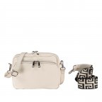 Umhängetasche mit austauschbaren Schulterriemen Beige, Farbe: beige, Marke: Hausfelder Manufaktur, EAN: 4065646016101, Abmessungen in cm: 22x15x7.5, Bild 1 von 6