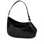 Beuteltasche Ruga Schwarz, Farbe: schwarz, Marke: Hausfelder Manufaktur, EAN: 4065646016187, Abmessungen in cm: 28x18x7, Bild 8 von 8