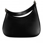 Beuteltasche Ruga Schwarz, Farbe: schwarz, Marke: Hausfelder Manufaktur, EAN: 4065646016187, Abmessungen in cm: 28x18x7, Bild 3 von 8
