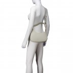 Beuteltasche Ruga Beige, Farbe: beige, Marke: Hausfelder Manufaktur, EAN: 4065646016200, Abmessungen in cm: 28x18x7, Bild 7 von 8