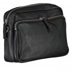 Umhängetasche Schwarz, Farbe: schwarz, Marke: Hausfelder Manufaktur, EAN: 4065646016255, Abmessungen in cm: 22.5x16x8, Bild 2 von 6