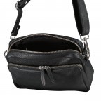Umhängetasche Schwarz, Farbe: schwarz, Marke: Hausfelder Manufaktur, EAN: 4065646016255, Abmessungen in cm: 22.5x16x8, Bild 6 von 6