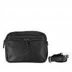 Umhängetasche Schwarz, Farbe: schwarz, Marke: Hausfelder Manufaktur, EAN: 4065646016255, Abmessungen in cm: 22.5x16x8, Bild 1 von 6