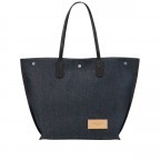 Shopper Essential Canvas Tote Bag L Denim, Farbe: blau/petrol, Marke: Longchamp, EAN: 3597922394913, Abmessungen in cm: 32x32x17, Bild 3 von 5