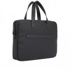 Aktentasche Essential Computer Bag mit Piqué-Struktur Black, Farbe: schwarz, Marke: Tommy Hilfiger, EAN: 8720645293071, Abmessungen in cm: 38x28x10, Bild 2 von 4