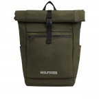 Rucksack Monotype Rolltop Backpack Army Green, Farbe: taupe/khaki, Marke: Tommy Hilfiger, EAN: 8720645295037, Abmessungen in cm: 30x40x20, Bild 1 von 4