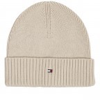 Mütze Essential Flag Beanie Cashmere Creme, Farbe: beige, Marke: Tommy Hilfiger, EAN: 8720645300915, Bild 1 von 3