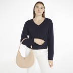 Beuteltasche Feminine Shoulder Bag Merino, Farbe: beige, Marke: Tommy Hilfiger, EAN: 8720645298595, Abmessungen in cm: 28.5x26x8, Bild 3 von 4