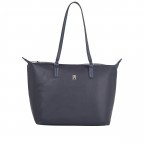 Shopper Poppy Plus Tote Bag Space Blue, Farbe: blau/petrol, Marke: Tommy Hilfiger, EAN: 8720645283683, Abmessungen in cm: 45x31.5x14, Bild 1 von 4