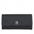 Geldbörse Emblem Large Flap Wallet Black, Farbe: schwarz, Marke: Tommy Hilfiger, EAN: 8720645295822, Abmessungen in cm: 19x9.5x4, Bild 1 von 3