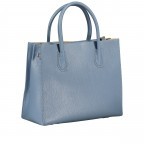 Handtasche mit zwei Schulterriemen Hellblau, Farbe: blau/petrol, Marke: Hausfelder Manufaktur, EAN: 4065646017245, Abmessungen in cm: 32x27x14, Bild 2 von 7