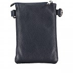 Umhängetasche / Handytasche mit austauschbaren Riemen Dunkelblau, Farbe: blau/petrol, Marke: Hausfelder Manufaktur, EAN: 4065646017320, Abmessungen in cm: 14.5x20.5x1, Bild 3 von 6