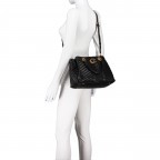 Handtasche Lovide Black, Farbe: schwarz, Marke: Guess, EAN: 0190231763079, Abmessungen in cm: 34x20x12.5, Bild 6 von 7