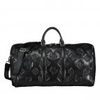 Reisetasche Puffed Weekender L Peony Black, Farbe: schwarz, Marke: Guess, EAN: 7622336921052, Abmessungen in cm: 60x31x28, Bild 1 von 4