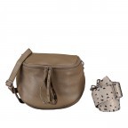 Gürteltasche Silberbeschlag Taupe, Farbe: taupe/khaki, Marke: Hausfelder Manufaktur, EAN: 4065646017627, Abmessungen in cm: 22x19x9, Bild 1 von 6