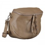 Gürteltasche Silberbeschlag Taupe, Farbe: taupe/khaki, Marke: Hausfelder Manufaktur, EAN: 4065646017627, Abmessungen in cm: 22x19x9, Bild 2 von 6