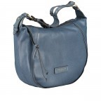 Beuteltasche Domitilla Hobo Ceruleo, Farbe: blau/petrol, Marke: The Bridge, EAN: 8033748535963, Abmessungen in cm: 41x31x9.5, Bild 2 von 6