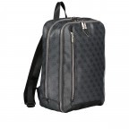 Rucksack Vezzola Eco Business Backpack Black, Farbe: schwarz, Marke: Guess, EAN: 7624926616041, Abmessungen in cm: 29x38.5x13.5, Bild 2 von 6