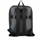 Rucksack Vezzola Eco Business Backpack Black, Farbe: schwarz, Marke: Guess, EAN: 7624926616041, Abmessungen in cm: 29x38.5x13.5, Bild 4 von 6