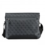 Kuriertasche Vezzola Eco Messenger Black, Farbe: schwarz, Marke: Guess, EAN: 7624926616096, Abmessungen in cm: 34x26x9.5, Bild 3 von 6