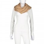 Tuch G-James Logo Latte, Farbe: beige, Marke: Guess, EAN: 7624926744751, Abmessungen in cm: 120x0x120, Bild 2 von 3