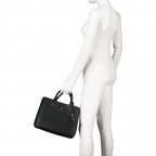 Handtasche Meridian Black, Farbe: schwarz, Marke: Guess, EAN: 0190231758433, Abmessungen in cm: 32x24x12, Bild 4 von 7