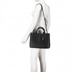 Handtasche Meridian Black, Farbe: schwarz, Marke: Guess, EAN: 0190231758433, Abmessungen in cm: 32x24x12, Bild 5 von 7