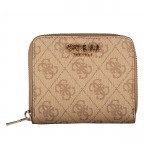 Geldbörse Laurel 4G-Logo Latte, Farbe: beige, Marke: Guess, EAN: 0190231715108, Abmessungen in cm: 11x9.5x2.5, Bild 1 von 4