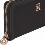 Geldbörse Essential Large Wallet Zip Around Black, Farbe: schwarz, Marke: Tommy Hilfiger, EAN: 8720645812333, Abmessungen in cm: 19x10x2, Bild 4 von 4