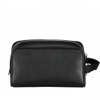 Kulturbeutel Zair Washbag Black, Farbe: schwarz, Marke: BOSS, EAN: 4063539996301, Abmessungen in cm: 24x13x10, Bild 3 von 5
