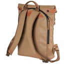 Rucksack Japan Yokohama Tapir, Farbe: cognac, Marke: Aunts & Uncles, EAN: 4250394994942, Abmessungen in cm: 28x40x10, Bild 3 von 8