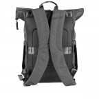 Rucksack BBRS77-F mit Rolltop Dark Grey, Farbe: grau, Marke: Blackbeat, EAN: 4066727001061, Abmessungen in cm: 25.5x40x15, Bild 3 von 6