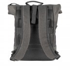 Rucksack BBRS60-F mit Rolltop Dark Grey, Farbe: grau, Marke: Blackbeat, EAN: 4066727000996, Abmessungen in cm: 24.5x44x12, Bild 3 von 6