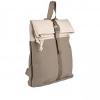 Rucksack Los Angeles Backham erweiterbar Taupe, Farbe: taupe/khaki, Marke: Blackbeat, EAN: 4066727004604, Abmessungen in cm: 25.5x32x7.5, Bild 2 von 8