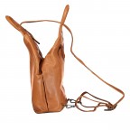 Rucksack Cognac, Farbe: cognac, Marke: Hausfelder Manufaktur, EAN: 4065646015623, Abmessungen in cm: 25.5x34x12, Bild 3 von 7