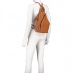 Rucksack Cognac, Farbe: cognac, Marke: Hausfelder Manufaktur, EAN: 4065646015623, Abmessungen in cm: 25.5x34x12, Bild 6 von 7