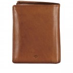 Geldbörse Vintage mit RFID-Schutz Dark Cognac, Farbe: cognac, Marke: Hausfelder Manufaktur, EAN: 4065646017832, Abmessungen in cm: 9.5x12x2.5, Bild 3 von 5