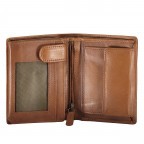 Geldbörse Vintage mit RFID-Schutz Dark Cognac, Farbe: cognac, Marke: Hausfelder Manufaktur, EAN: 4065646017832, Abmessungen in cm: 9.5x12x2.5, Bild 5 von 5