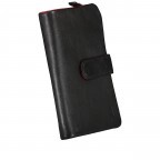 Geldbörse Nappa mit RFID-Schutz Schwarz Rot, Farbe: schwarz, Marke: Hausfelder Manufaktur, EAN: 4065646016514, Abmessungen in cm: 10x14.5x2, Bild 2 von 5