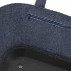 Tasche Shoppingbasket Heringbone Dark Blue, Farbe: blau/petrol, Marke: Reisenthel, EAN: 4012013734250, Abmessungen in cm: 48x28x33, Bild 3 von 5