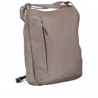 Beuteltasche / Rucksack Milano Mittelgrau, Farbe: taupe/khaki, Marke: Hausfelder Manufaktur, EAN: 4065646015319, Abmessungen in cm: 32x35x5, Bild 2 von 9